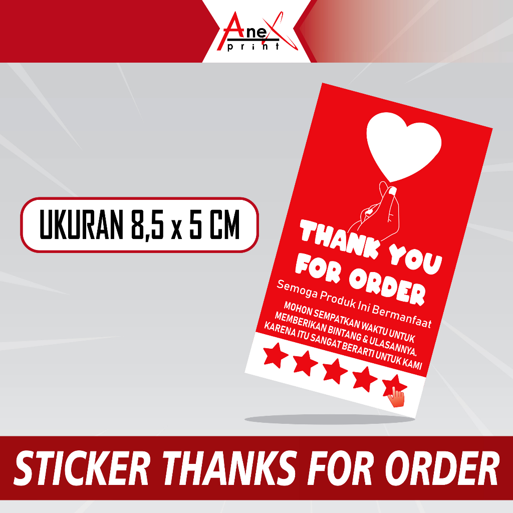 

STIKER ULASAN | STICKER THANK YOU FOR ORDER | STIKER PACKING ONLINE SHOP