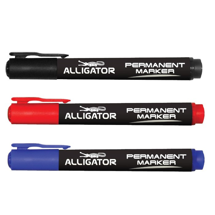 

Alligator Spidol Permanen Marker Warna Biru Non Whiteboard - Limited Edition