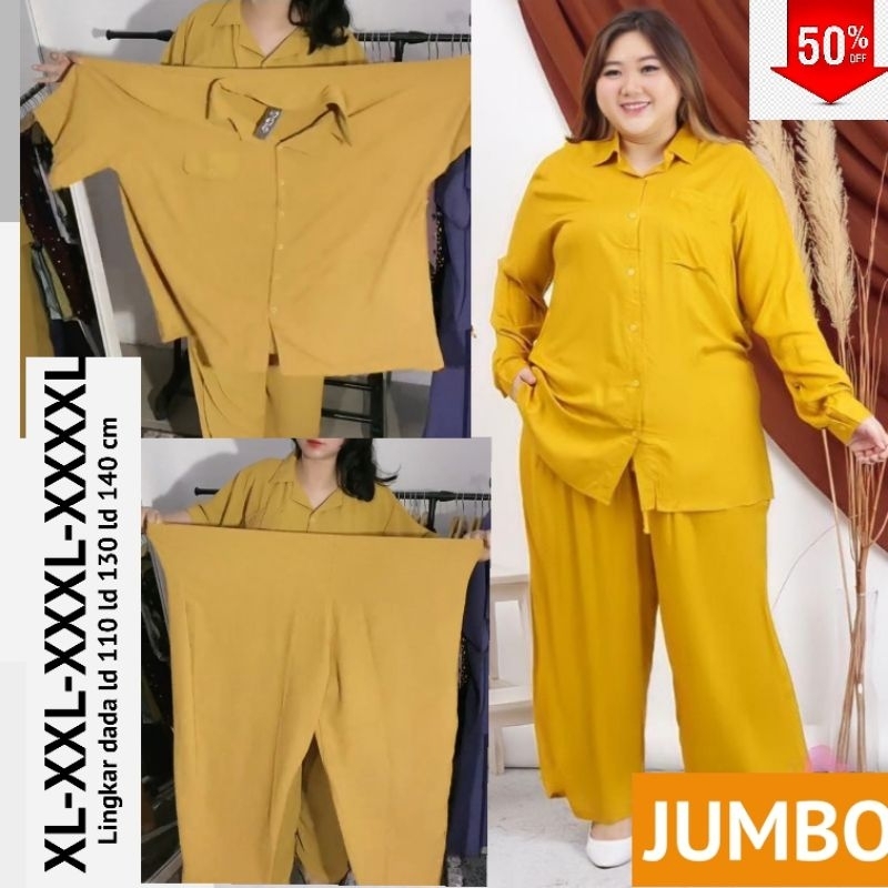 ONESET SETELAN JUMBO XXXXL LD 130 DAN 140 CM