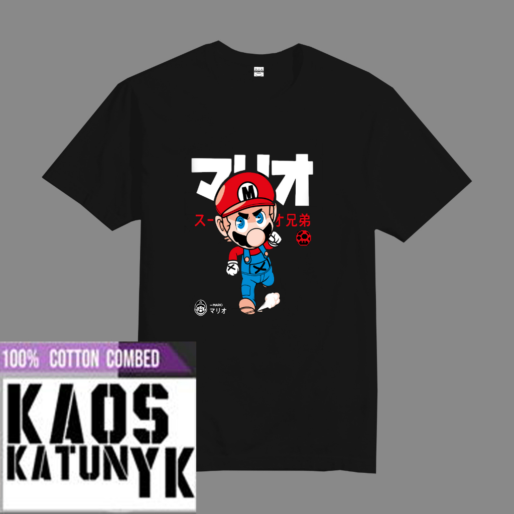 Kaos Distro Mario Bross Run