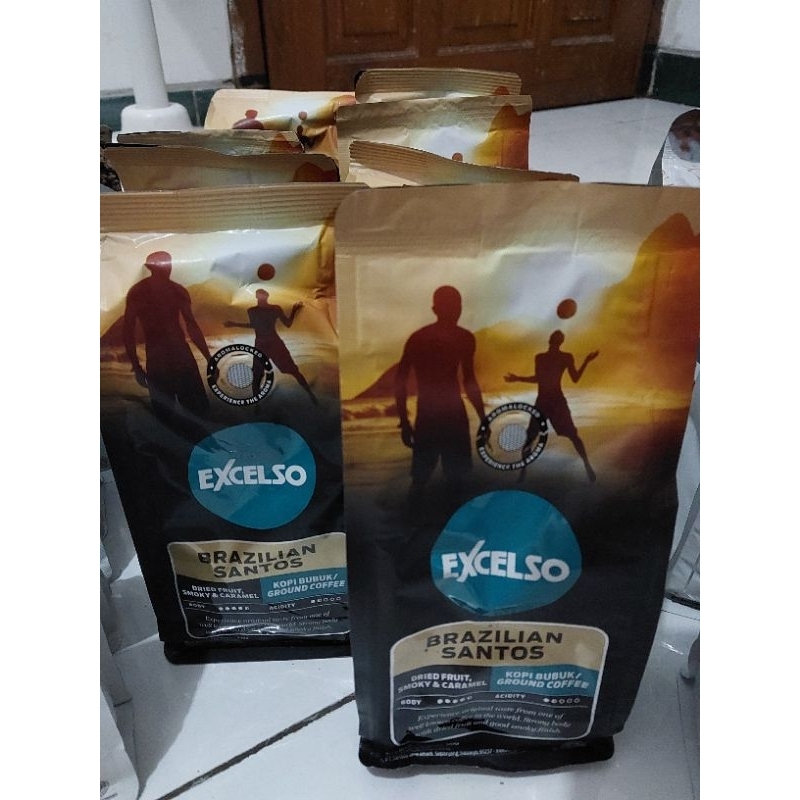 

Kopi Excelso Brazilian Santos 200 gram original [Bubuk]