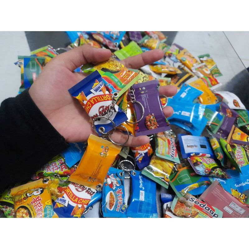 Gantungan Kunci Miniatur Snack