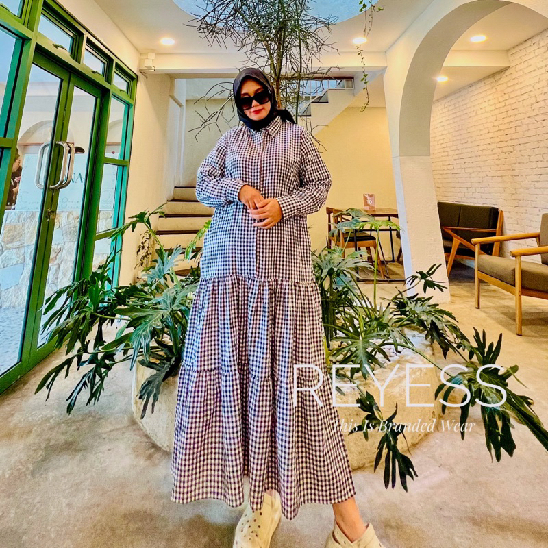 IRISH RUFFLE MIDI DRESS - SIMPLE STYLE LOOK - KATUN JEPANG PREMIUM - MIDI DRESS KOREAN STYLE