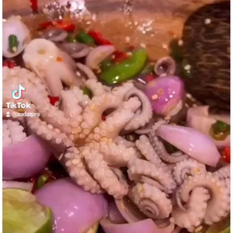 

Somtam Thailand/Salad Thailand Baby Octapus, porsi besar