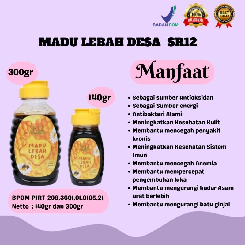 

MADU LEBAH DESA SR12 ASLI BERBPOM..!! / MENINGKATKAN IMUNITAS &