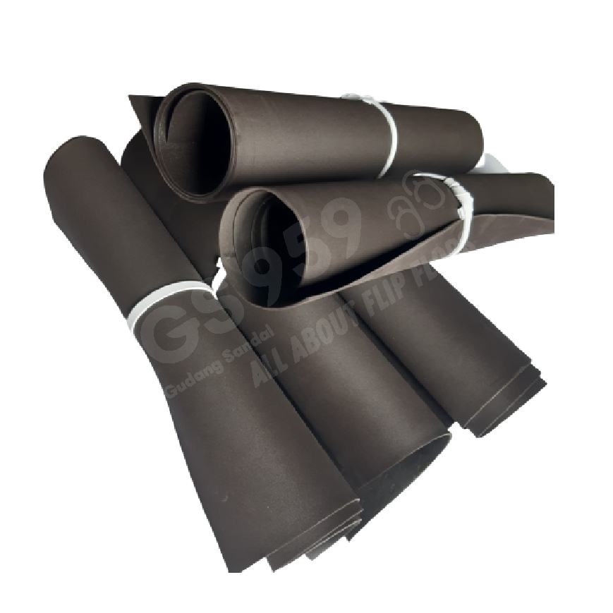 SPON ATI / SPON EVA / BUSA ATI LEMBARAN WARNA COKELAT TUA TEBAL 1,5 - 2 MM