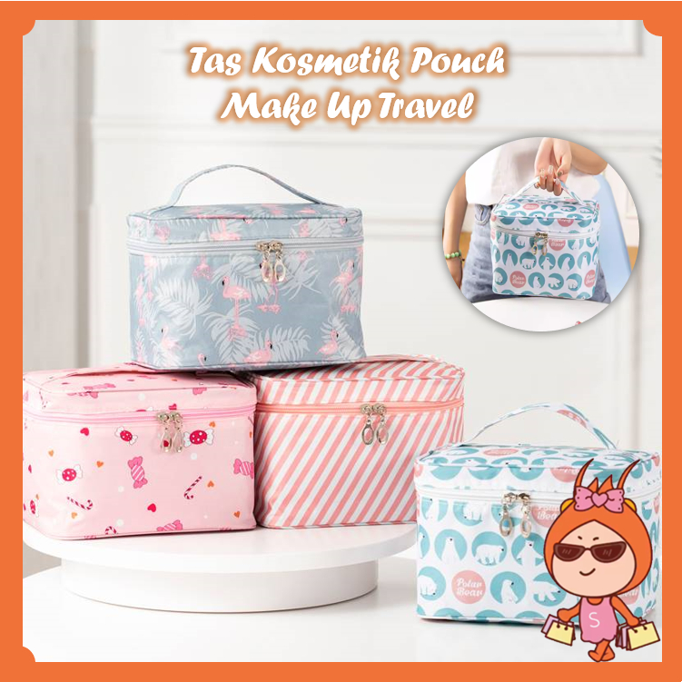 Reseller Welcome - T5845 Tas Kosmetik Pouch Make Up Travel / Tas Multi Fungsi / Tas Organizer / Pouc