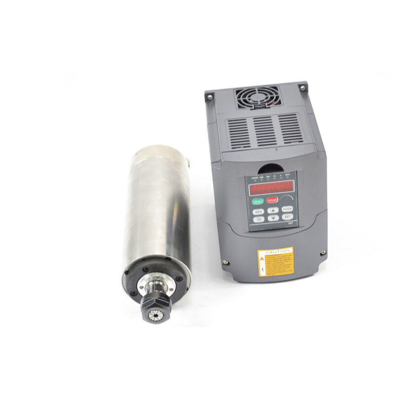 paket Spindle motor 2.2KW water cooled + inverter VFD