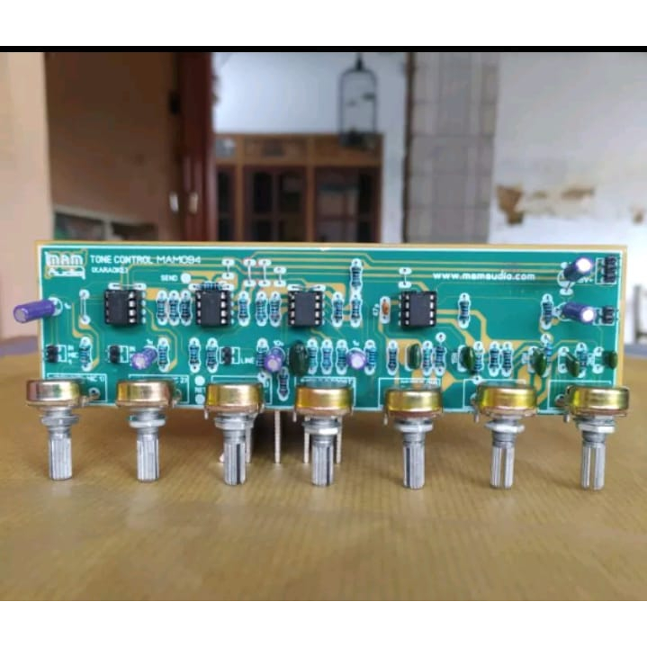 Kit Tone Kontrol Karaoke 2 Mic Input, Tone Sub Low Mid High, Line In, Send, Return MENU LENGKAP