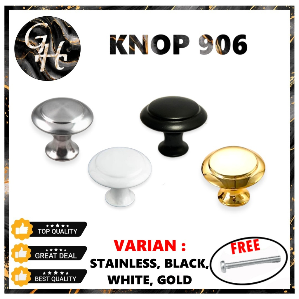 Door Knob Cabinet Drawer Knop Jamur 906 Laci Lemari Cupboard Premium Kabinet Pintu Lemari Anti Karat