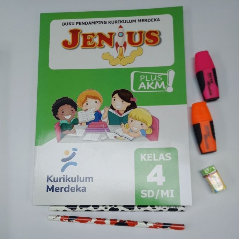BUKU SD JENIUS KELAS 4 kurikulum merdeka plus AKM