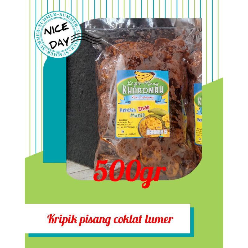 

kripik pisang koin/kripik pisang coklat lumer 500gr