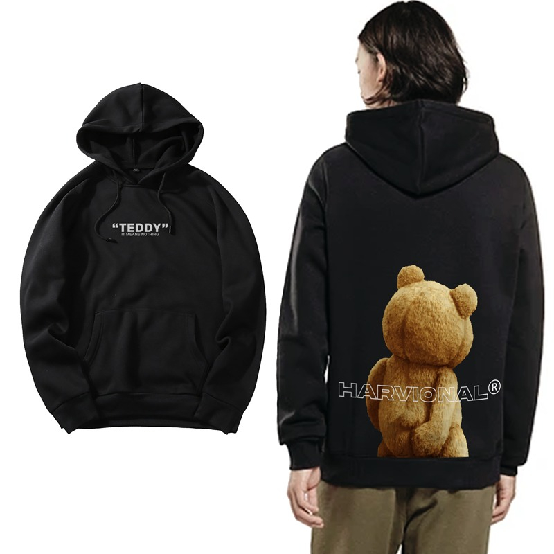 Parisdivarious Sweater Hoodie Jemper  Premium Teddy Garuk  Fleece Terlaris Size S - XXL Pria Wanita