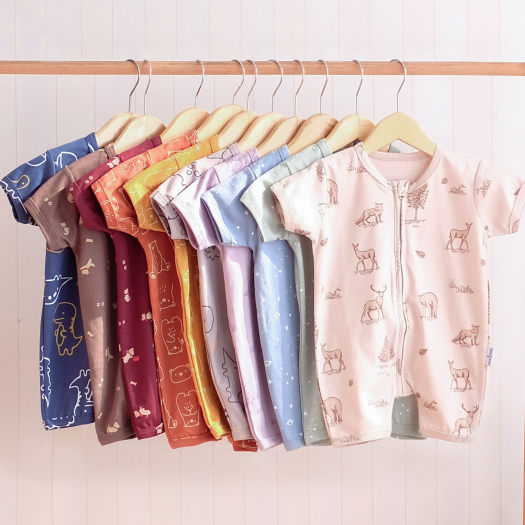 Nice Kids - Colorful Printed Playsuit Baby Jumper Romper Baju Anak Bayi