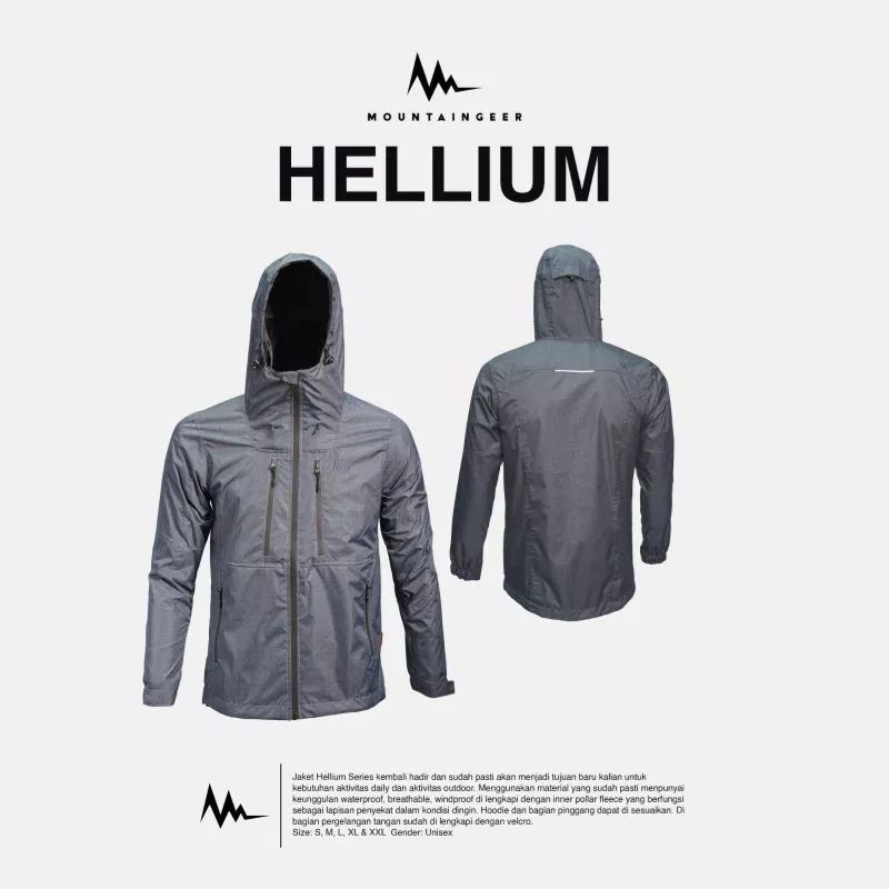 Jaket Mountaingeer Hellium Series - Jaket Waterproof - Jaket Gunung - Jaket Riding