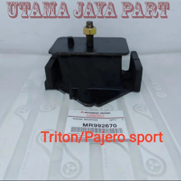 engine mounting karet bangku dudukan mesin depan triton pajero sport