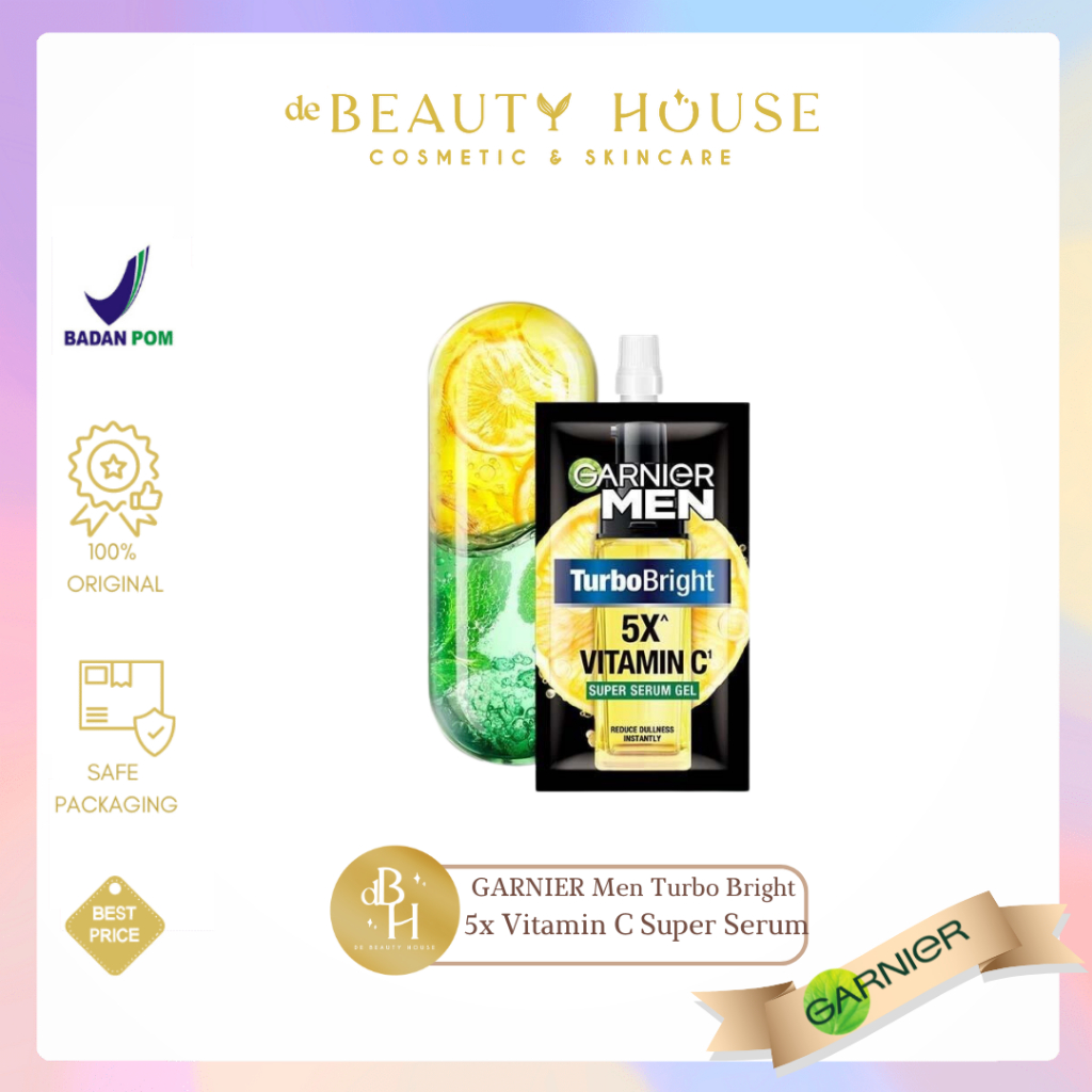GARNIER Men Turbo Bright 5x Vitamin C Super Serum Gel SACHET