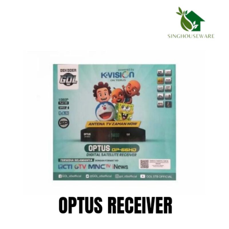 Receiver Parabola Optus-66HD