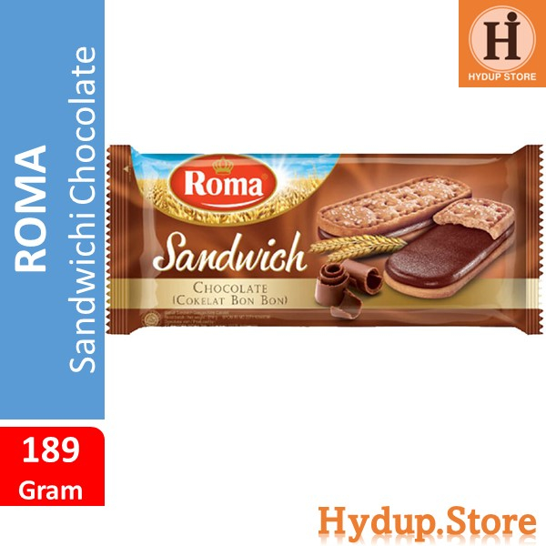 

Biskuit Crackers Roma Sandwichi Rasa Cokelat Bon Bon Kemasan 189 Gram