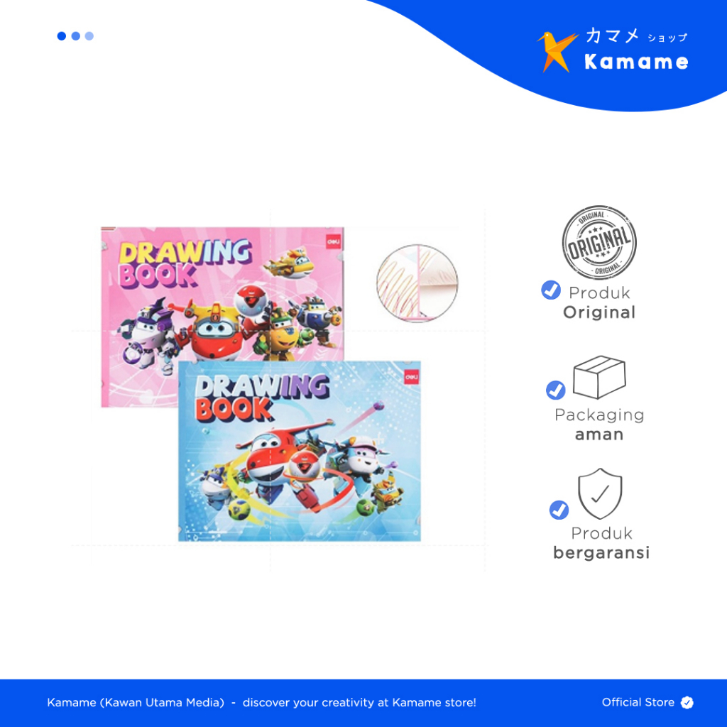 

Deli Painting Book - Buku Mewarnai Anak Berbagai Tema Robot Pesawat Dengan ukuran 210mx280m N030 - Kamame