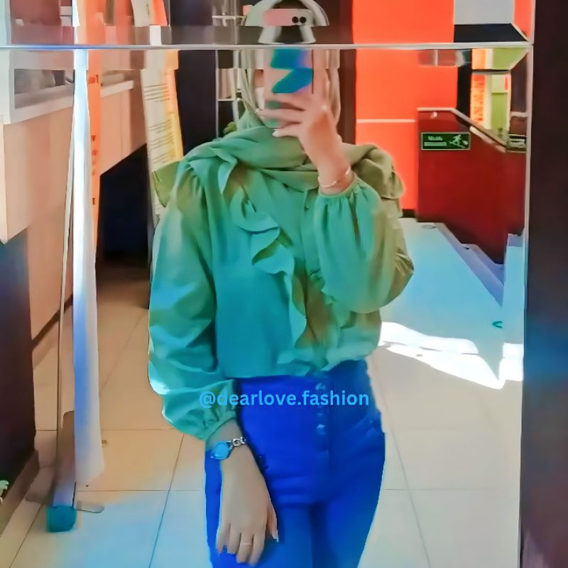 Atasan Ruffle Murah | Baju 35rb | Atasan Ruffle 35rb | Blouse Ruffle 35 ribu| Blouse Ruffle Wanita |