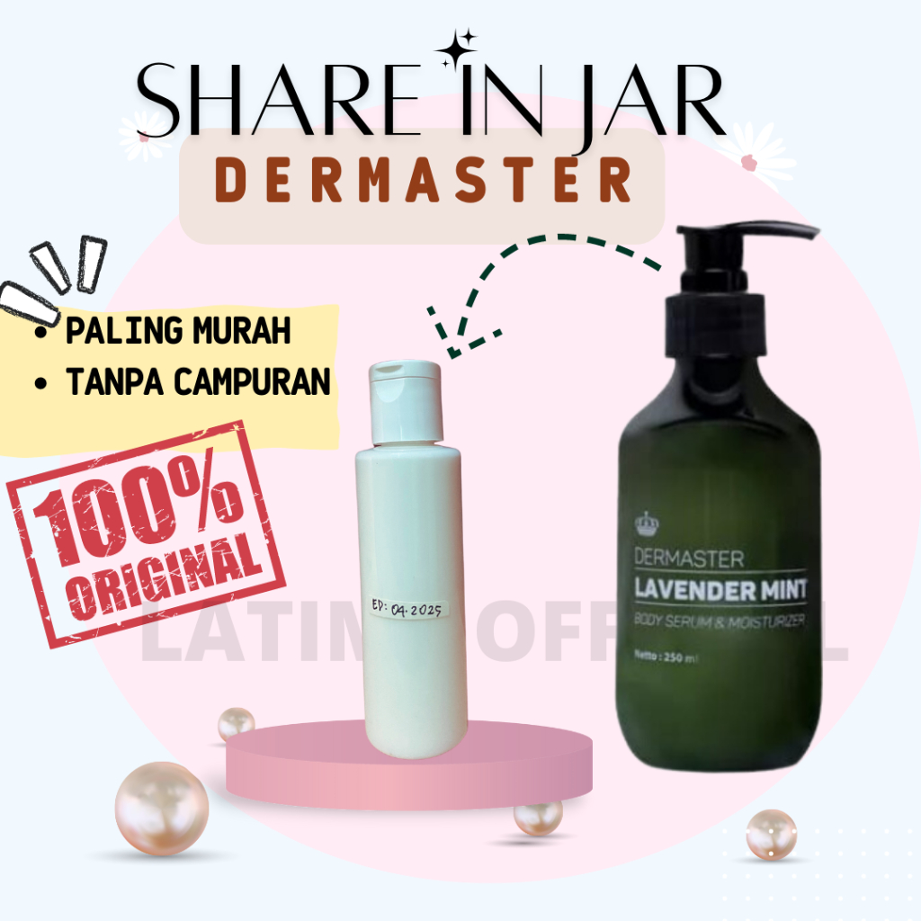 [SHARE IN JAR] Dermaster Lavender Mint Body Serum and Moisturizer