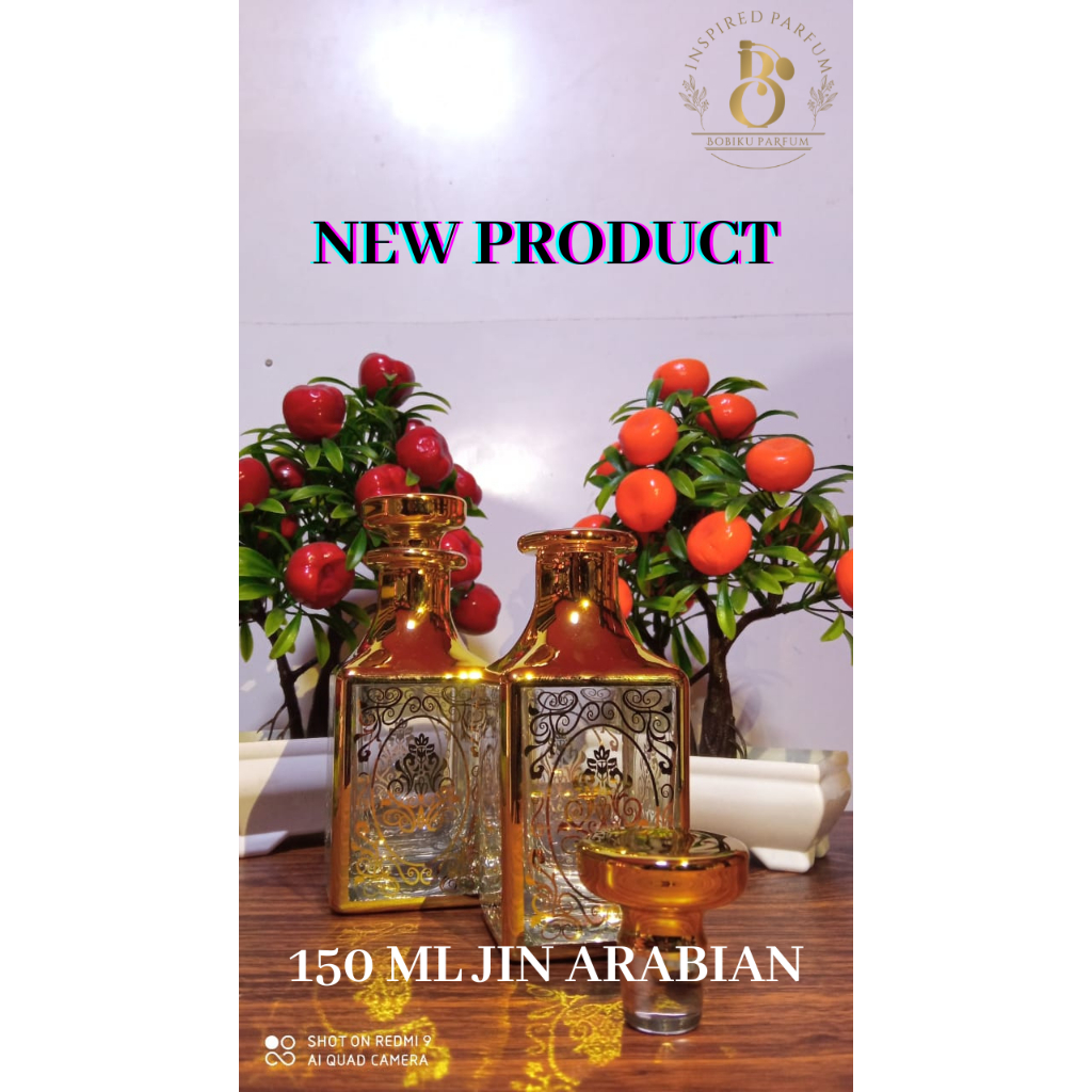 BOTOL PARFUM / 150 ML JIN ARABIAN MEWAH + BUBLE WRAP PER PCS