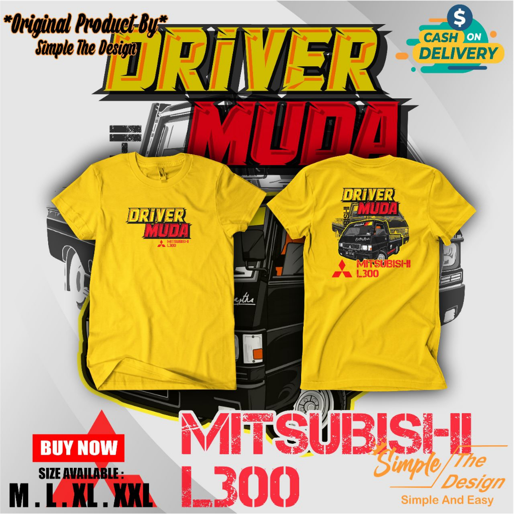 Kaos Distro Driver Muda Mitsubishi L300 Kaos Mitsubishi L300 Full Cotton