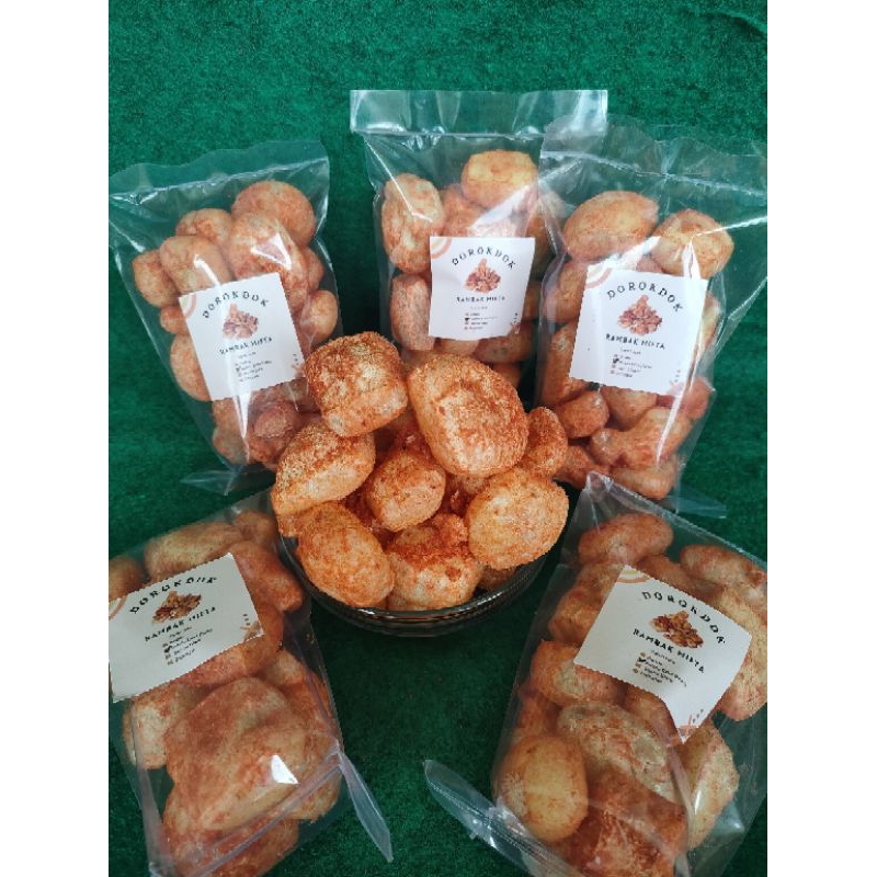 

[25/40gr] KRUPUK DOROKDOK RAMBAK KULIT SAPI ASLI & HALAL