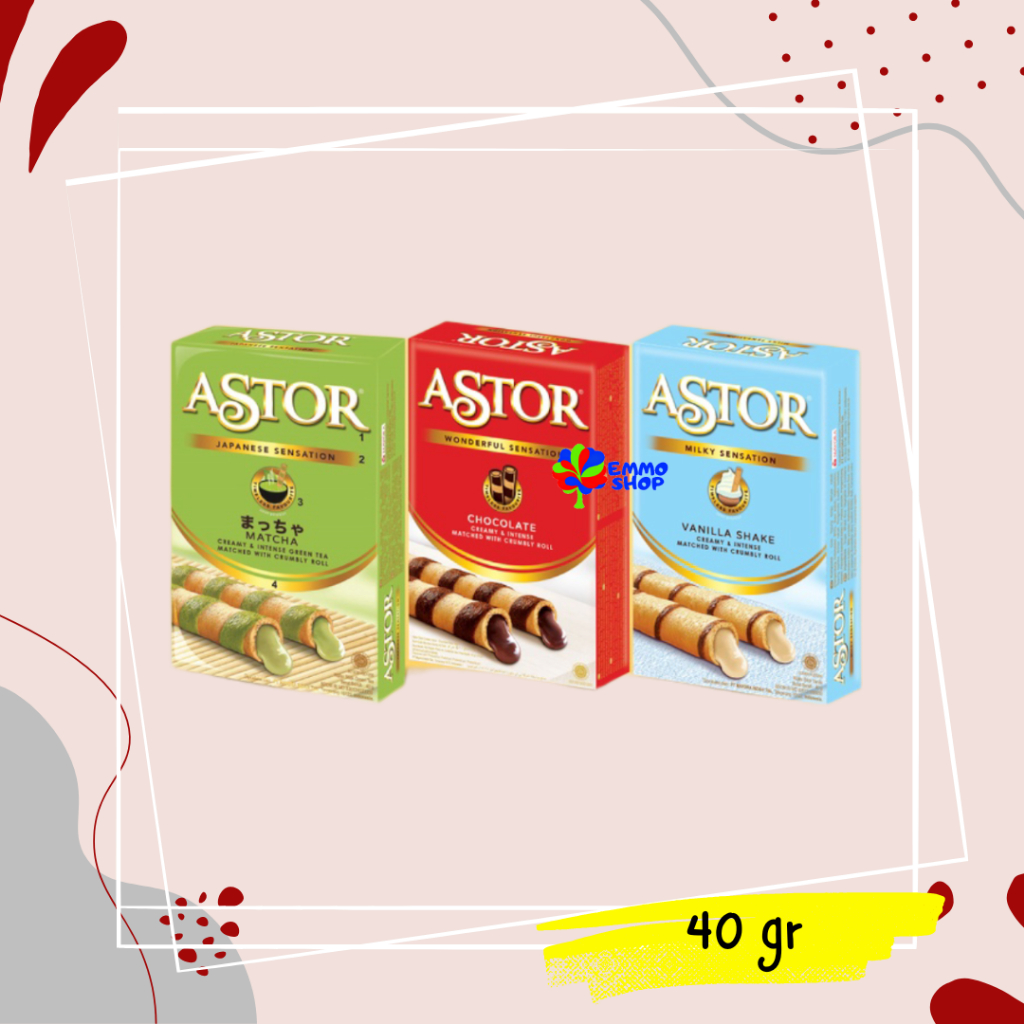 

ASTOR 40gr Chocolate dan Vanilla Stik Coklat Roll