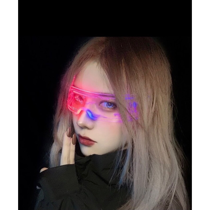 Kacamata LED Glasses Luminos Cyberpunk Style