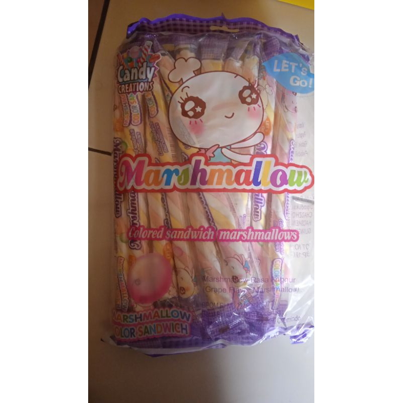 

permen marshmellow panjang 30cm isi 30pcs / permen viral tiktok
