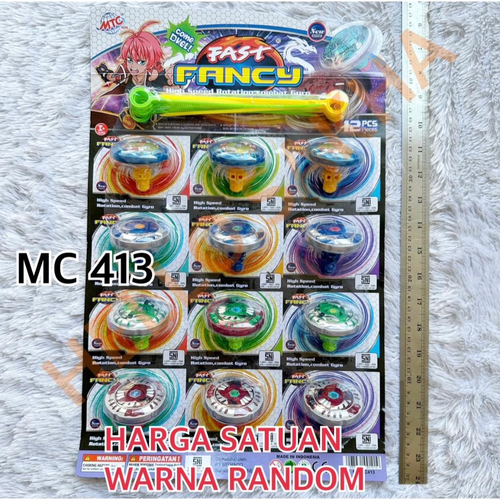 MAINAN (RENTENG SATUAN) MC 413 FANCY GANGSING TARIK TARIKAN GANGSINGAN GASING