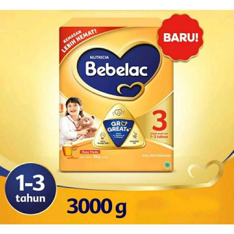 BEBELAC 3 madu 3000gr