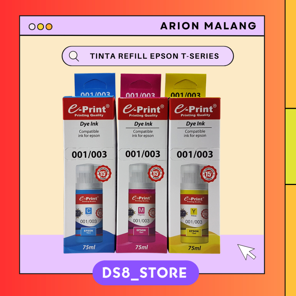 Tinta Printer Epson T001 / T003 T-SERIES  (T-001 / T-003) E-PRINT