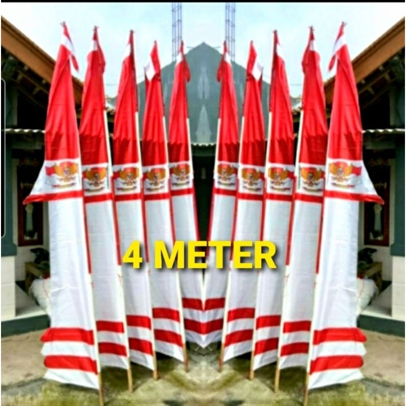 umbul umbul Layur Garuda 4 meter / umbul umbul 4 meter