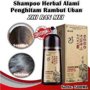 Shampoo Penghitam Rambut Penghilang Uban Putih Permanen Semir ZHI RAN MEI