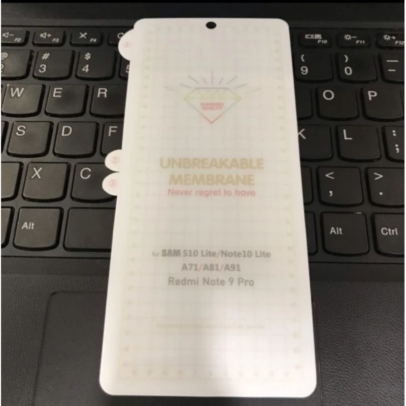 tempered GLASS anti gores HYDROGEL Samsung S10 LITE / NOTE 10 LITE