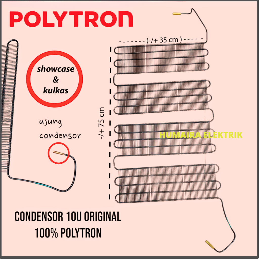 KONDENSOR KULKAS 10U / CONDENSOR KULKAS SHOWCASE 10U ORIGINAL 100% POLYTRON DAN UNIVERSAL