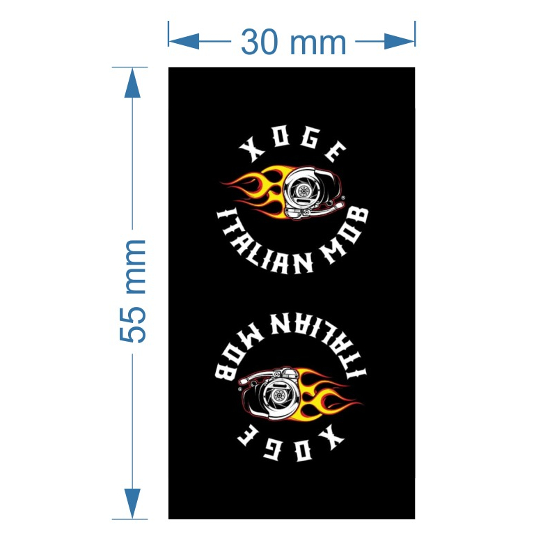 

label woven slip damask XEGO