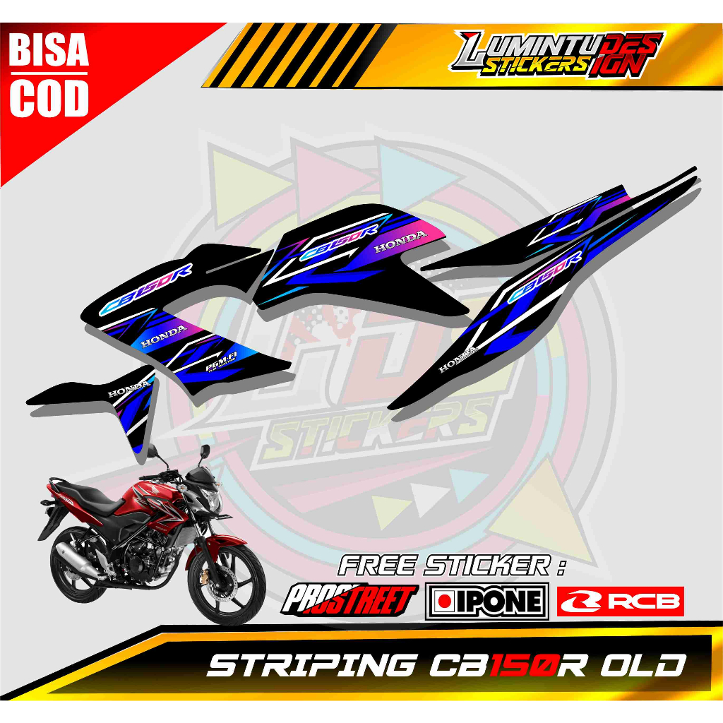 STRIPING VARIASI CB150 R OLD  / STICKER LIST NEW CB150 R