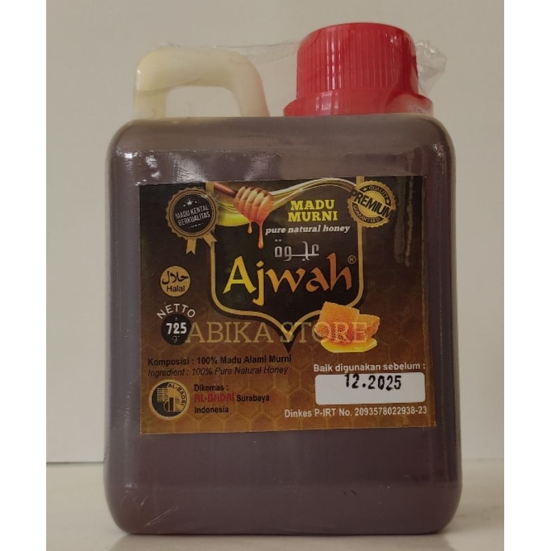 

AJWAH ORIGINAL PURE NATURAL HONEY MADU MURNI 725GR
