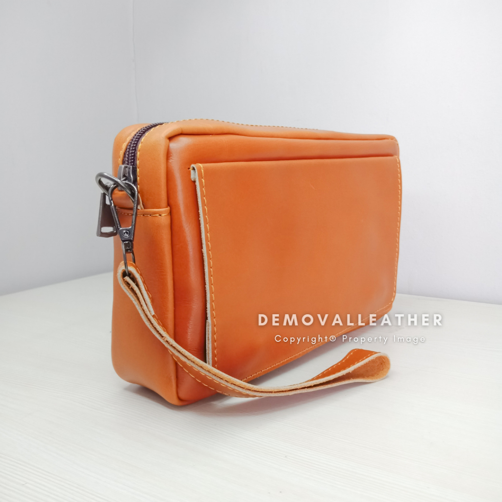 HANDBAG PRIA KULIT SAPI ASLI FULL GRAIN LEATHER BRANDED ORIGINAL 100% CLUTCH KULIT ASLI PRIA DG17 AR
