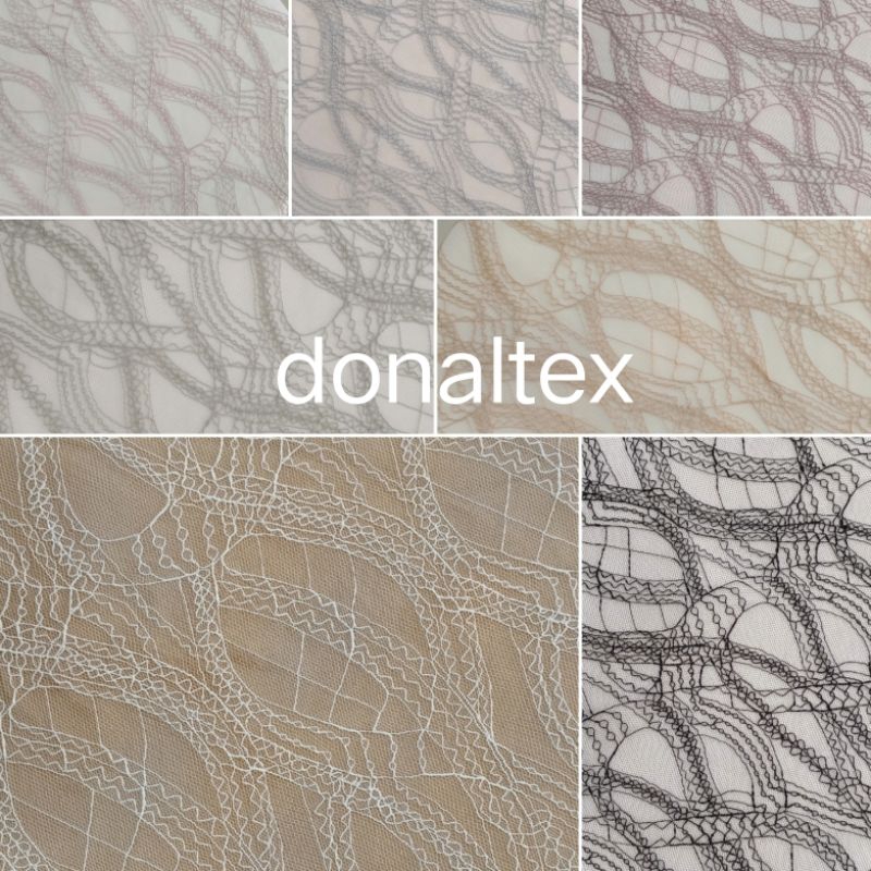 Kain Kebaya Brokat Kain Brokat Salur Motif Chantily Florida