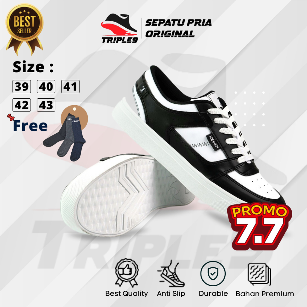 Sepatu Shoes Sneakers Pria Remaja Style Casual Kerja Santai Sekolah Kuliah Jalan Jalan Main Kondanga