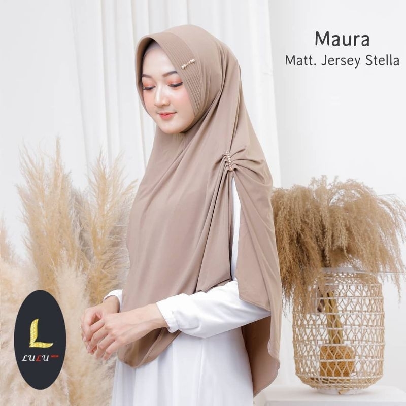 {{ NEW ARRIVALS }} Jilbab Instan Lulu  Maura || Jilbab Instan Murah Jersey || Hijab Syar'i Murah