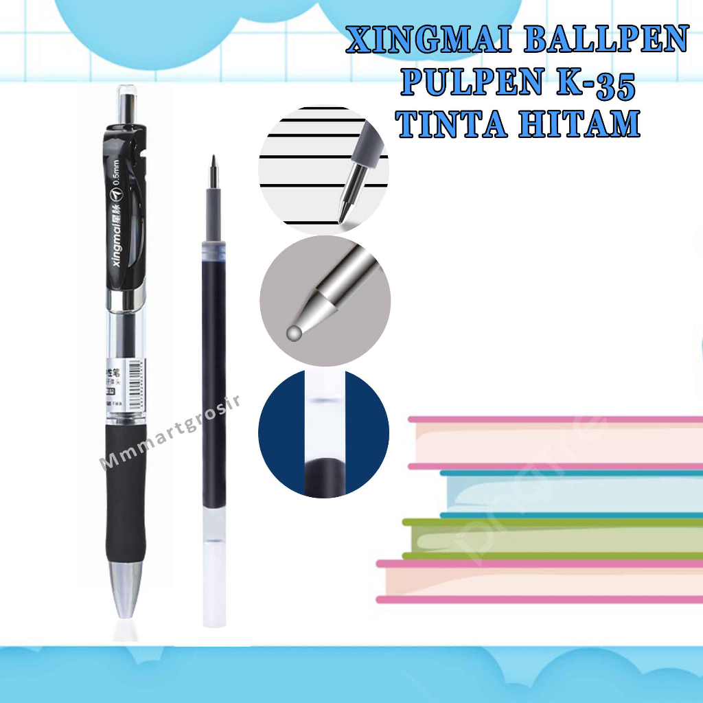 

Xingmai Ballpen / Pulpen Tinta Hitam / Pulpen 0.5mm / Pen K-35