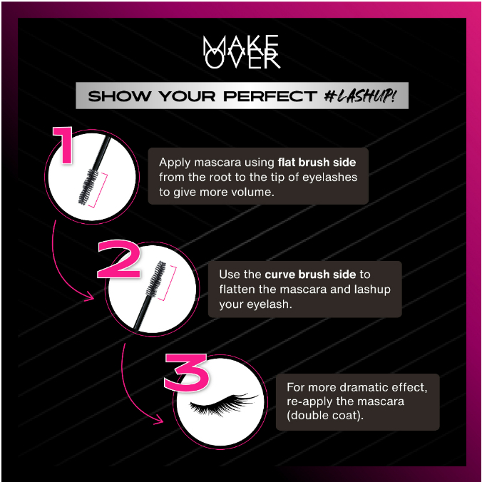 MAKE OVER Lash Impulse Waterproof Mascara 9 ml - Mascara Waterproof &amp; Smudgeproof