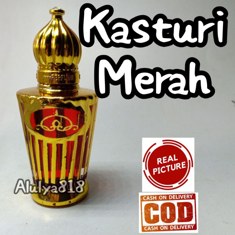 Parfum Kasturi Merah Asli Non Alkohol