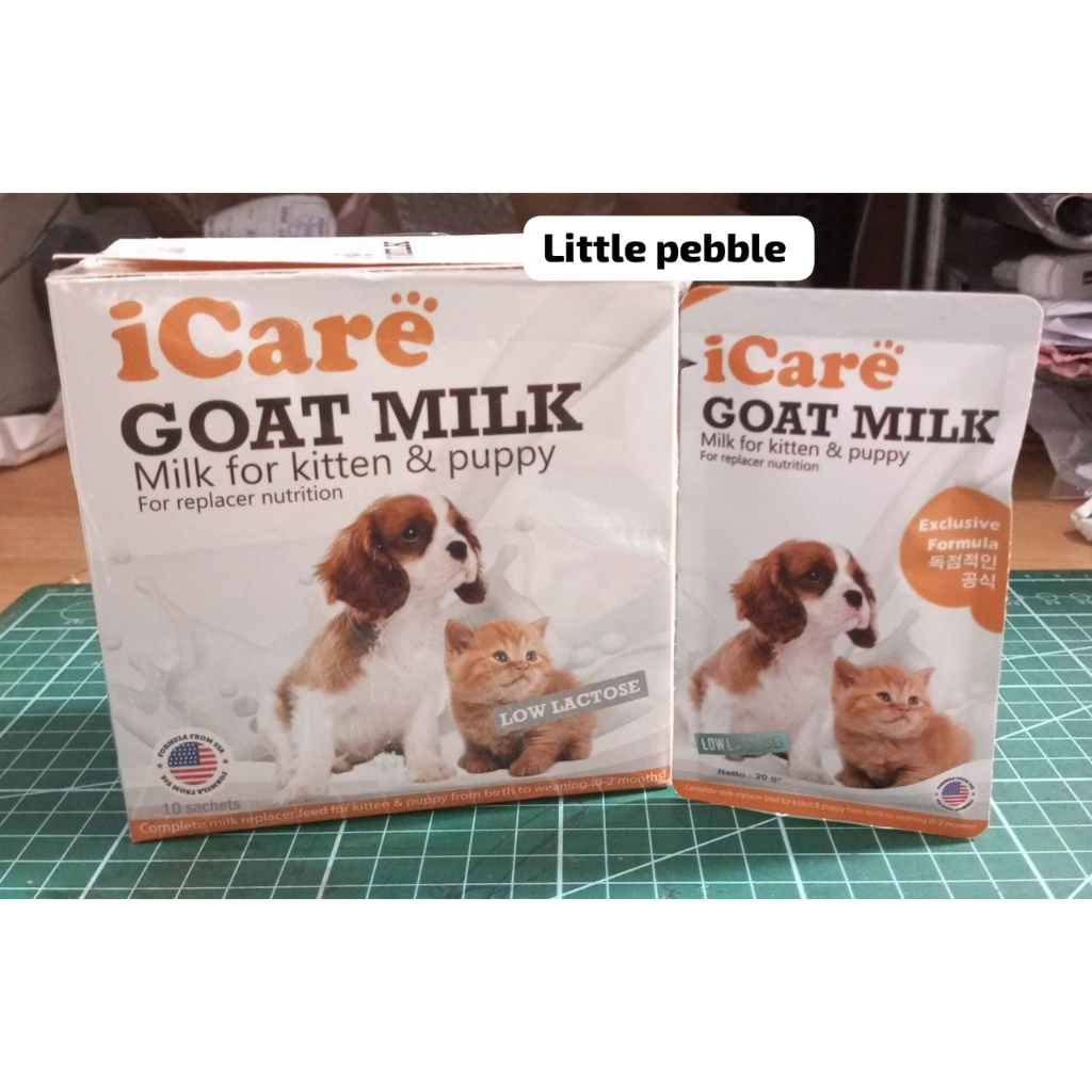 iCare Goat Milk 1 BOX isi 10 sachets - Susu Kucing Anjing i Care